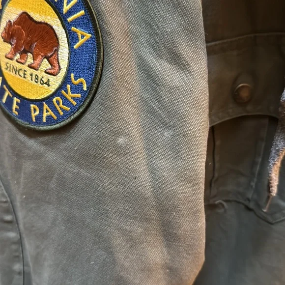 California State Parks Dickies hooded jacket plaid Size Medium - Picture 4 of 9